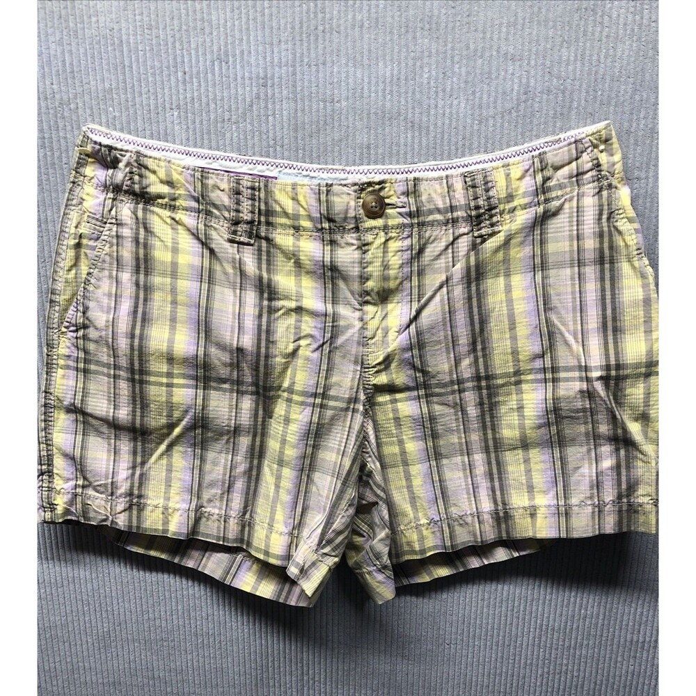 Old Navy Womens Shorts Size 10 Low Rise Yellow Brown Vacation Travel